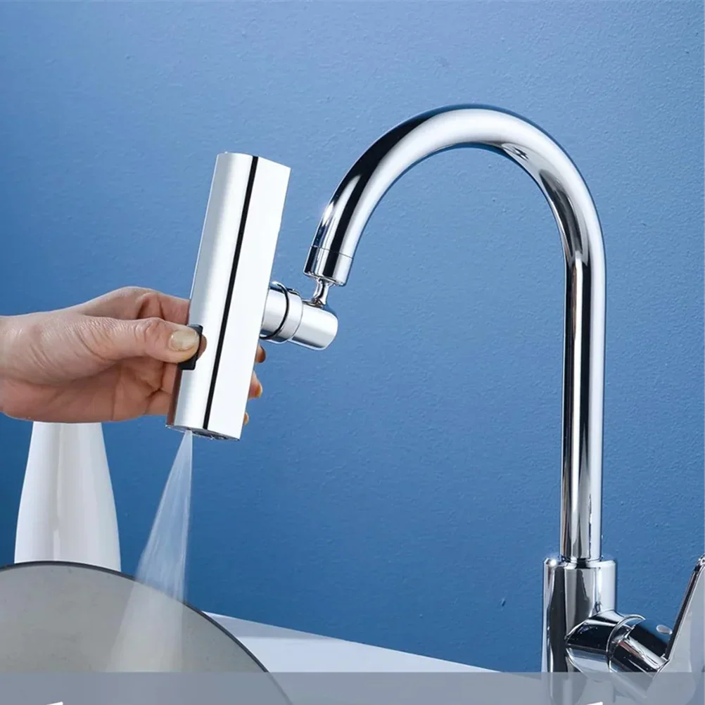 Bico de Torneira Cascata 4 Funções - Transforme Sua Pia com Pressão Ajustável e Rotação 360°