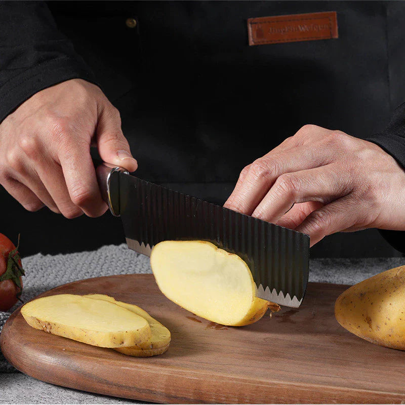 Kit de Facas de Cozinha e Churrasco 6 Peças – Aço Carbono Antiaderente com Cabo Ergonômico